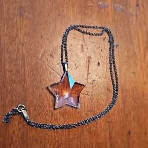Tiffany Sterling Crystal Star Necklace